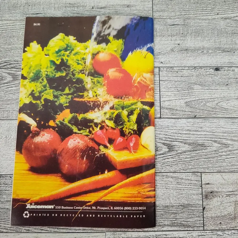 Juiceman Fresh juice Recipes and menu Planner‎ Cookbook Booklet Vintage 1992